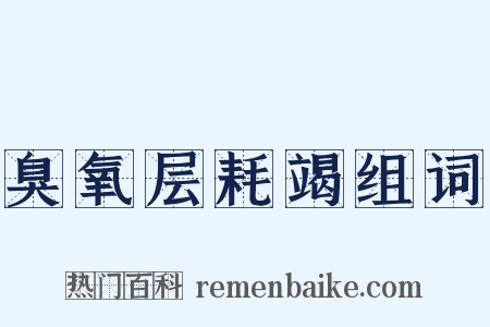 臭氧层耗竭组词是什么意思的图片